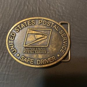United States Postal Service Brass belt buckle